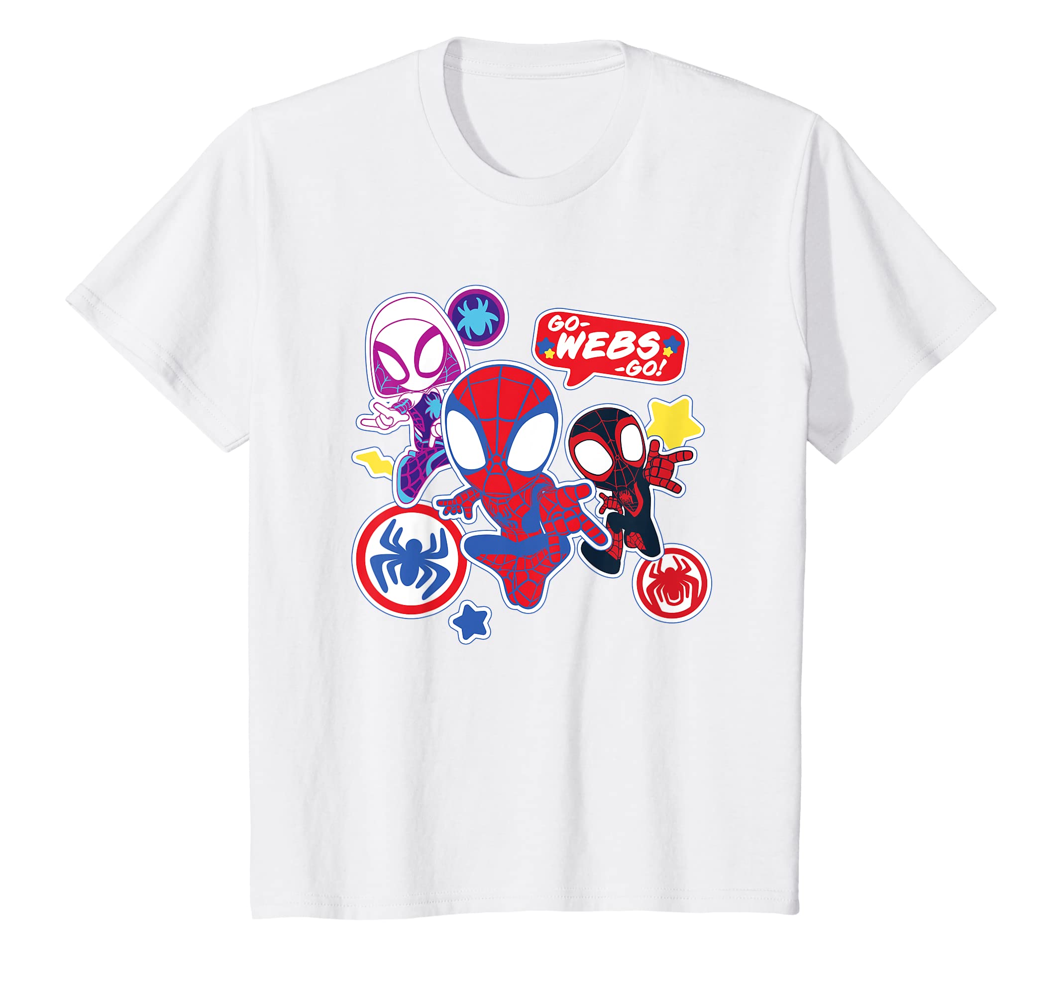 MarvelKids Marvel Spidey and His Amazing Friends Go-Webs-Go Boys T-ShirtOEKO-TEX STANDARD 100