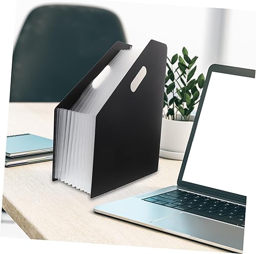 Miniatura 6 de NUOBESTY Organizador de escritorio con estantes de escritorio para archivos, carpetas con bolsillos, carpeta de papel a granel, carpeta ampliable,