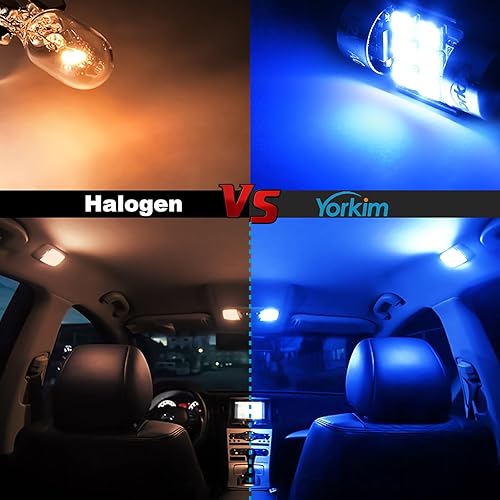 Miniatura 18 de Yorkim Bombilla LED De3175 de 1.102 in, color blanco, súper brillante, 1.102 in, 1.142 in, sin errores, CANBUS 6-SMD 2835 Chipsets para luces Blanco