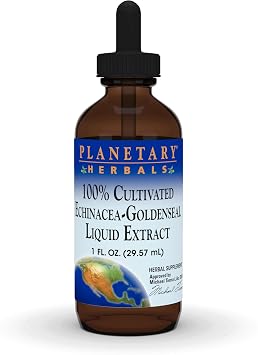 Planetary Herbals 100% Cultivated Echinacea-Goldenseal Liquid Extract, 1 Fluid Ounce