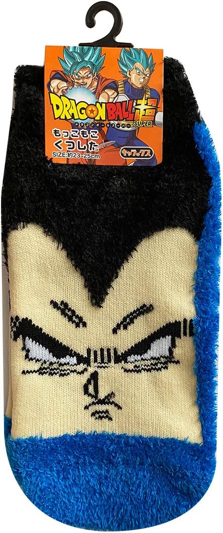 Amazon Co Jp ドラゴンボール もっこもこ靴下 ベジータ フェイス Tedb1342j 服 ファッション小物