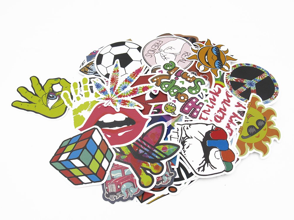 StillCool Vinyl-Aufkleber Set – 100 Stück, Zufällige Motive, Für Skateboard, Laptop & Mehr