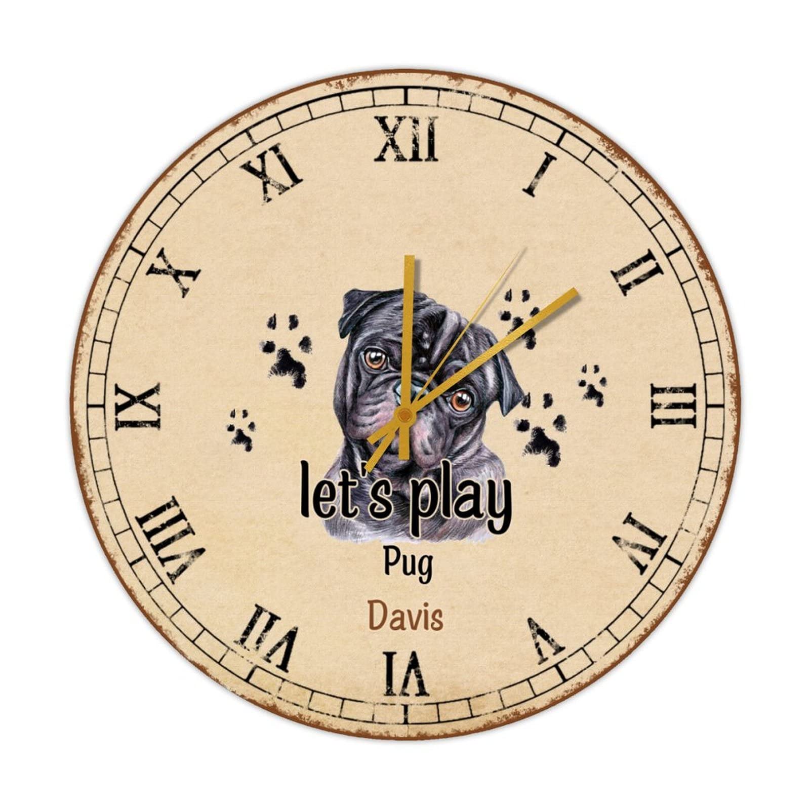 Horloge silencieuse bois 38cm pour cuisine moderne