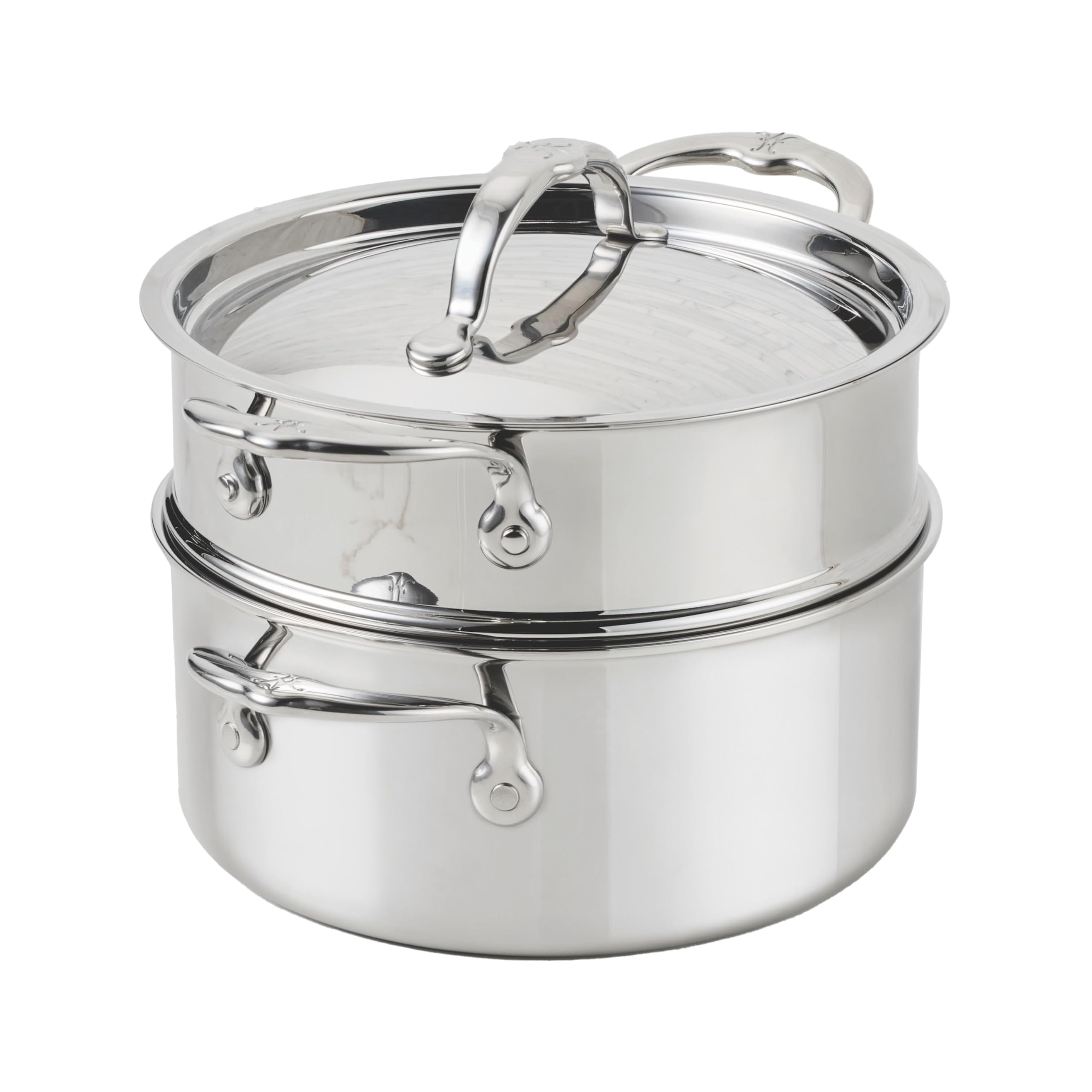 ProBond Luxe 3-Quart Soup Pot & Stemer Insert Set by Hestan – 3 Quarts, Stainless Steel, Silver, Model 31765
