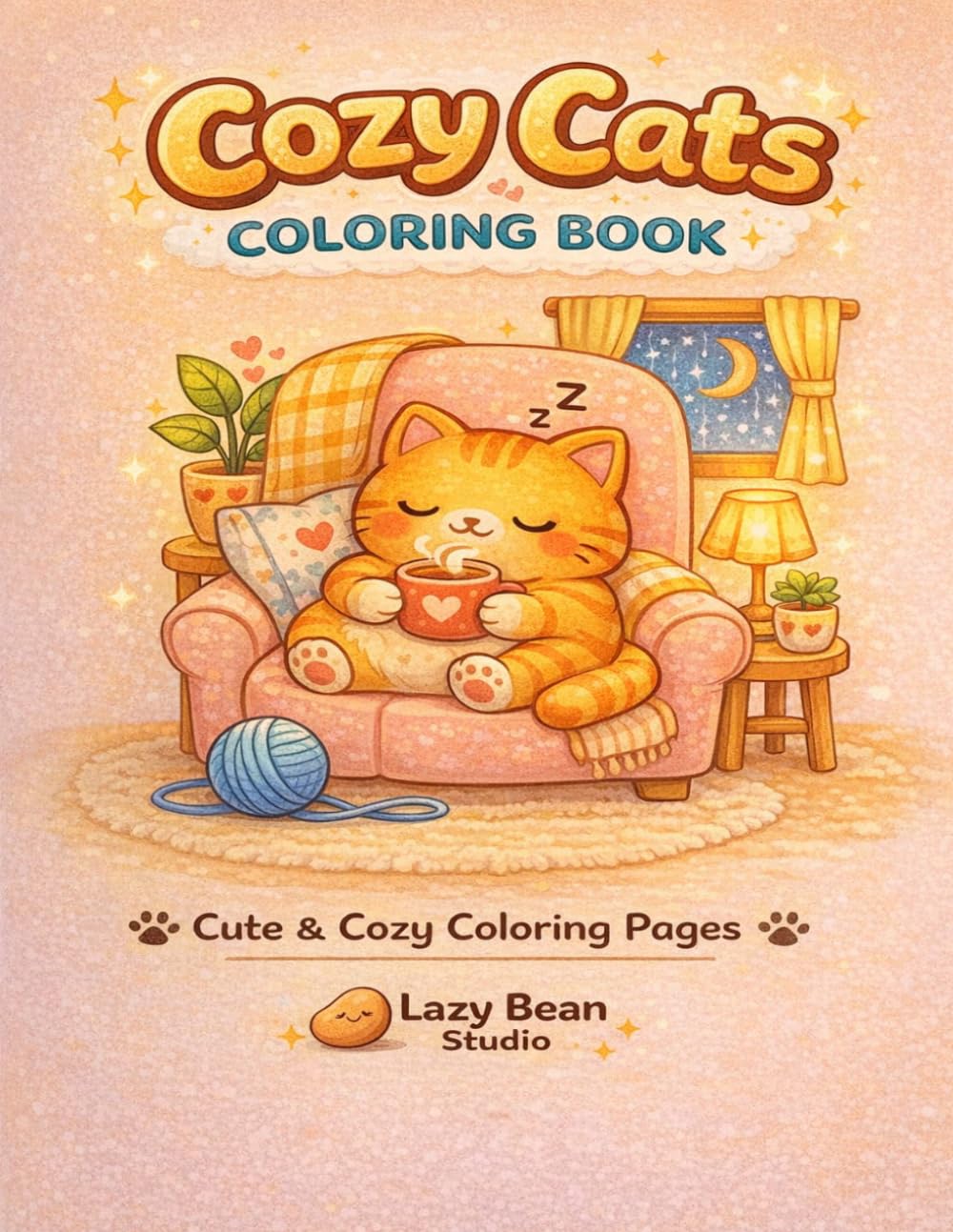 Cozy Cats Coloring Book: Cute & Relaxing Coloring Pages for Stress Relief
