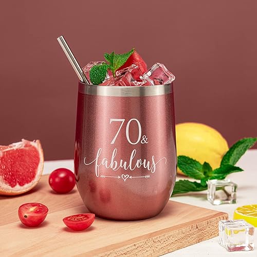 Miniatura 18 de Crisky Vaso de vino de oro rosa con el número 21 y finalmente para niña, regalo de cumpleaños número 21, ideas divertidas para novia, hermana