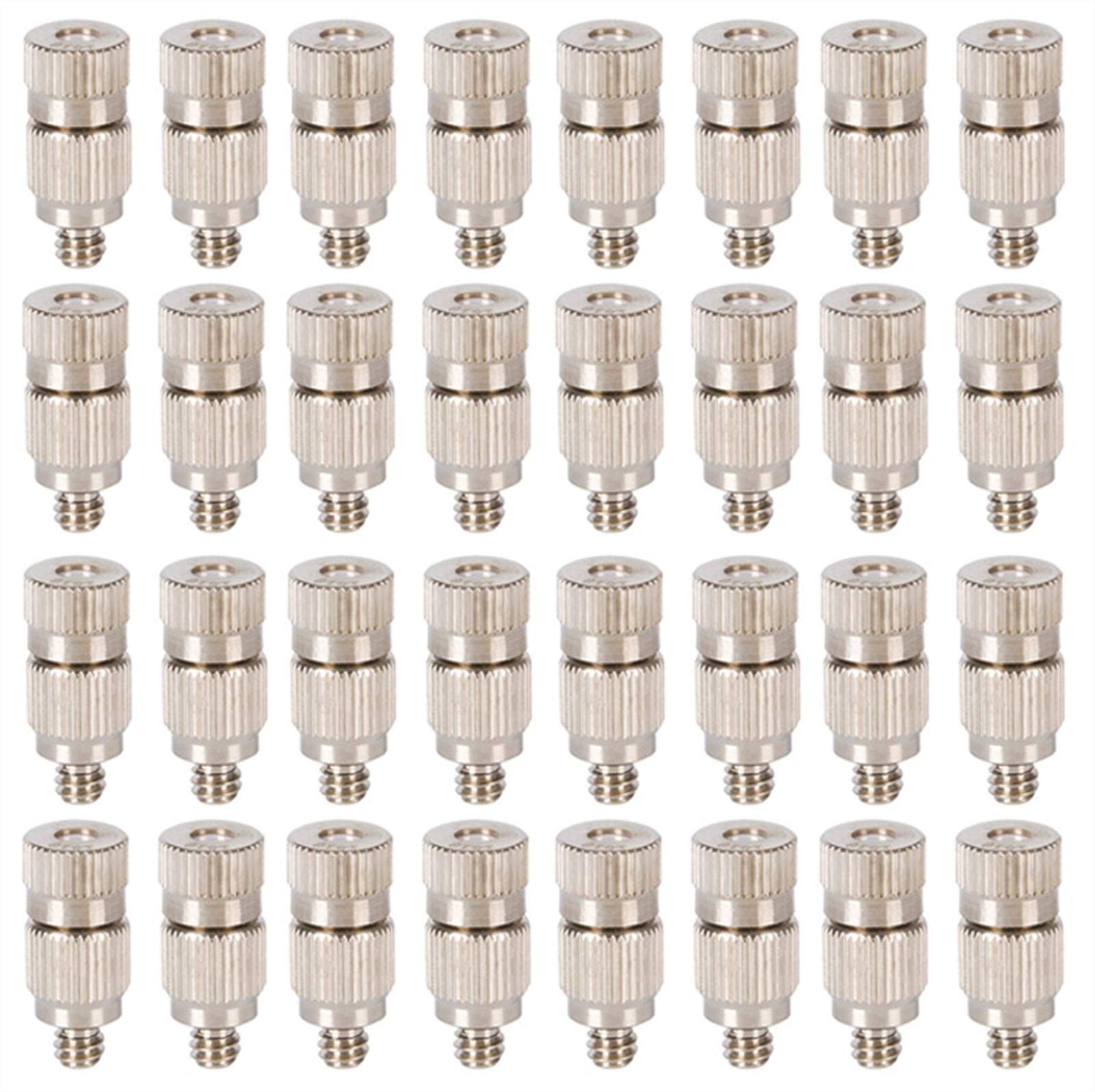 SOHNVWTGD Misting Nozzle Kit for Cooling System Stainless Steel Mister Nozzles High Pressure 3/16" Threaded, Garden Water Mister, Fog Nozzles, Antidrip Fogging Spray Head