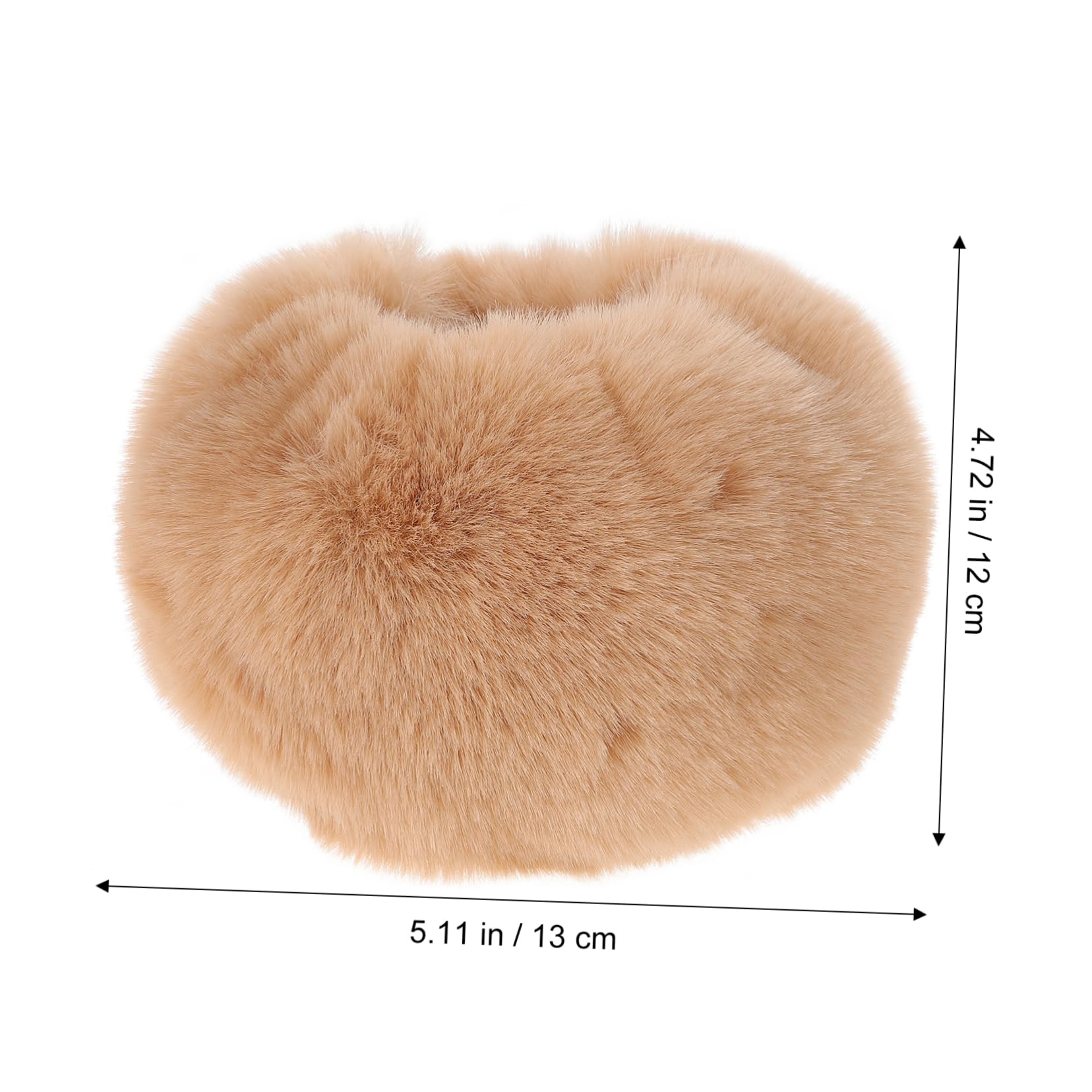 WOFASHPURET Furry Wrist Cuff Glove Winter Gloves for Women Acrylic Faux Fur Warmth Fashion