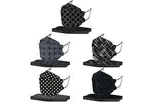 50Pcs 4-Ply Plaid KF94 Disposable Plaid Face Masks