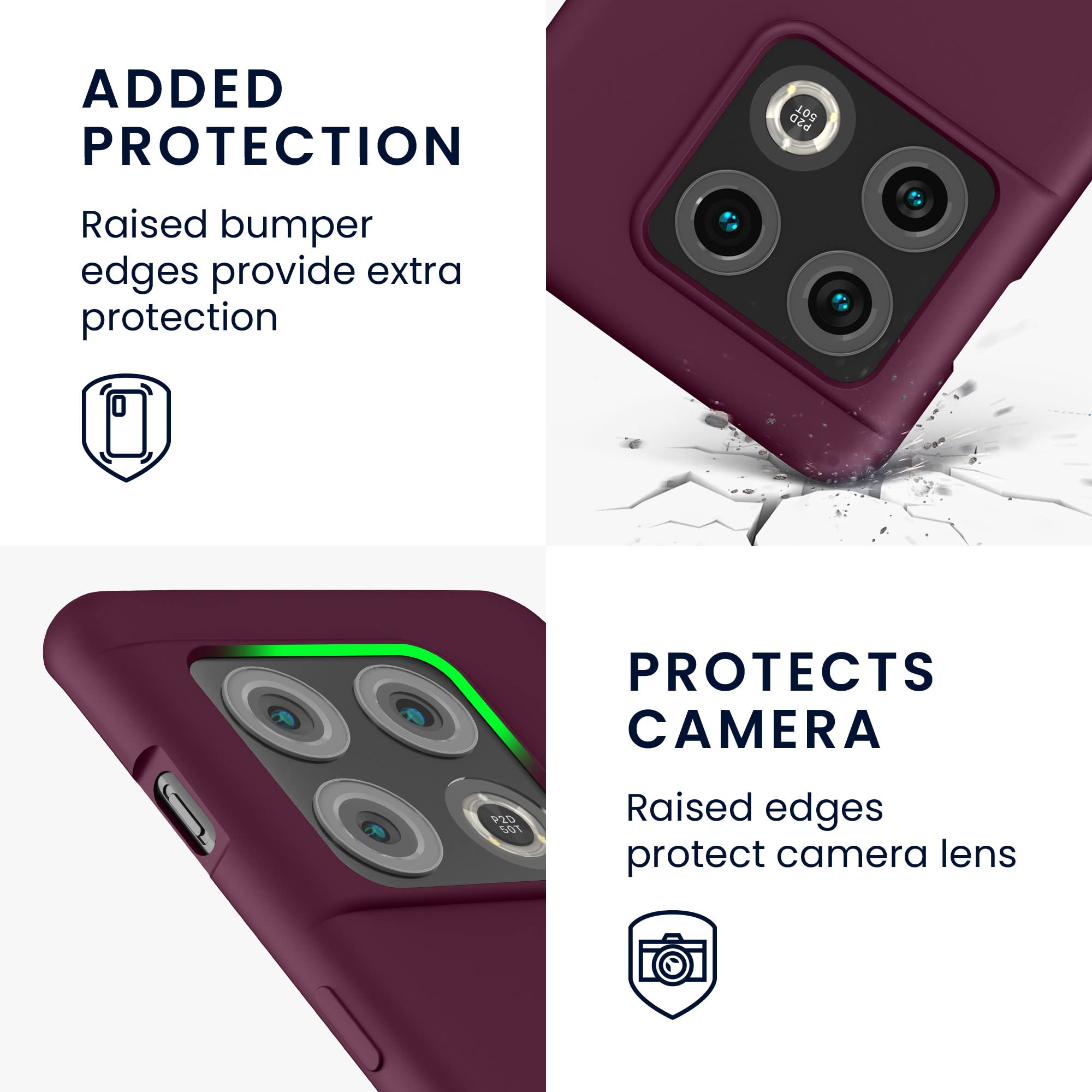 Kwmobile Cover Silicone TPU Per OnePlus 10 Pro 5G – Custodia Gommata Sottile, Colore Rosso Fulvo