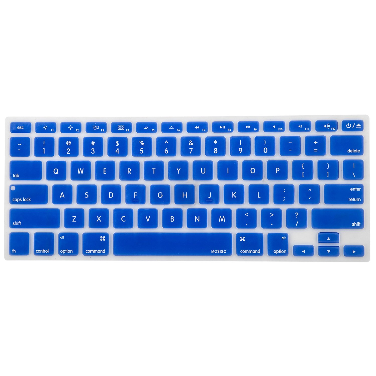 MOSISO Silicone Keyboard Cover Compatible with MacBook Air 13 inch A1466 A1369 2010-2017&Compatible with MacBook Pro 13/15 inch (with/Without Retina
