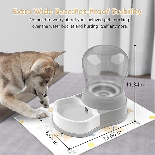 Miniatura 3 de Dispensador automático de agua para perros, dispensador de agua prémium para mascotas, alimentador de agua de gran capacidad para gatos y perros,