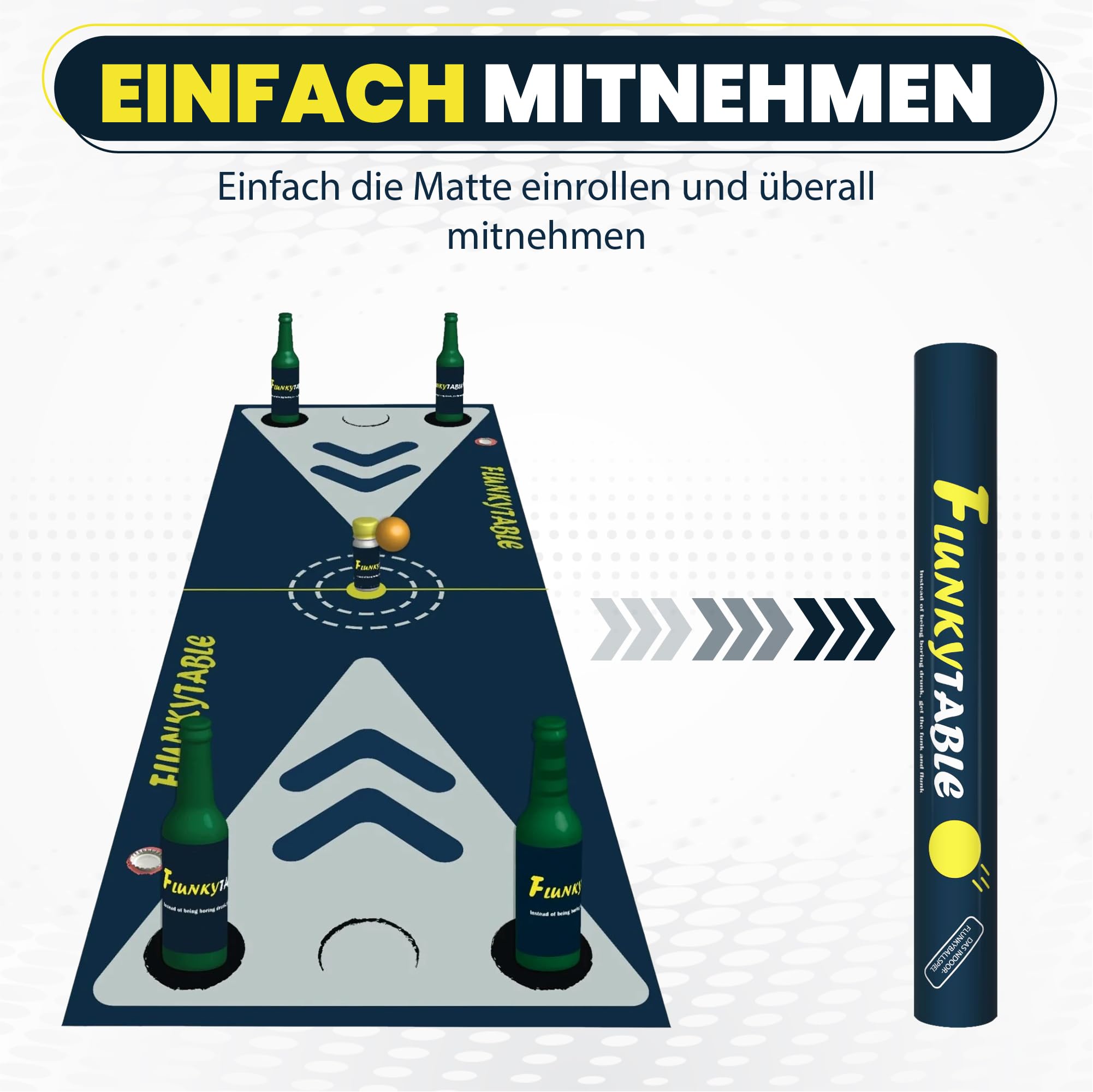 Das ultimative Partyspiel ab 16+/Erwachsene, Indoor Flunkyball, Partyspiel für 2-6 Spieler