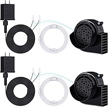 Saillong 2 Pack Air Blower for Inflatables, Air Fan Blower Replacement Motor for Garden Yard Lawn Inflatable Decor, 1.0A Fan Blowup Motor for Halloween Christmas Day Inflated Decor, 12V/ 1.0A Adapter
