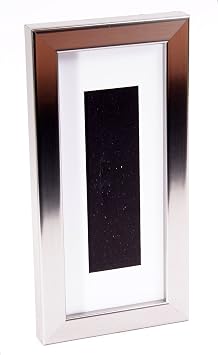 Creative Picture Frames Pb4X9Ss-W Stainless Steel Photo Booth Frame Holds Single 2X6-Inch Opening 3.5 By 8.5-Inch Mat With 2 Way Easel Back