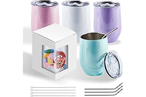 BetterSub Sublimation Glitter Wine Tumblers