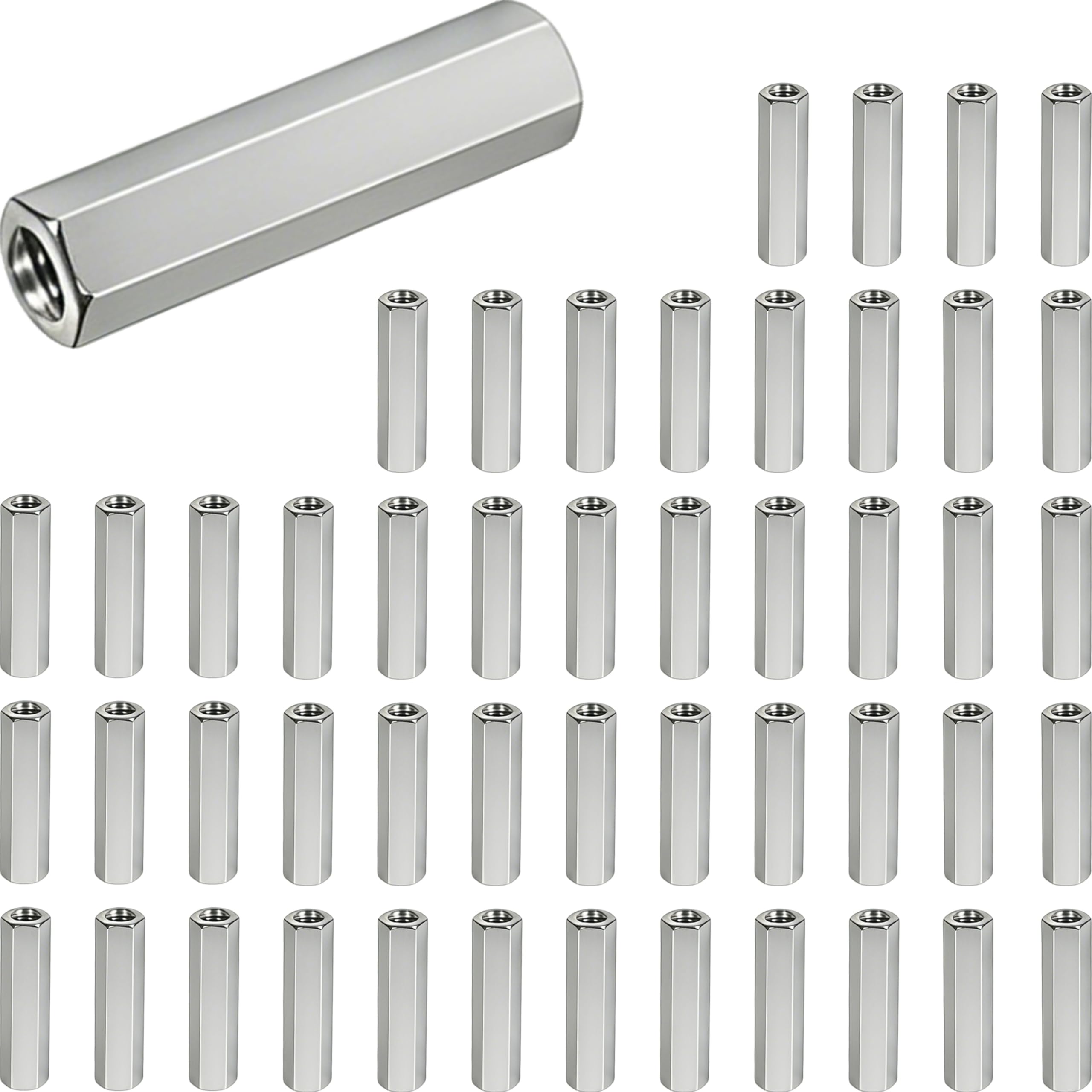 304 Stainless Steel Coupling Nuts - M6 x 1.0 -9 304 Stainless Steel Coupling Nuts - M6 x 1.0 -9