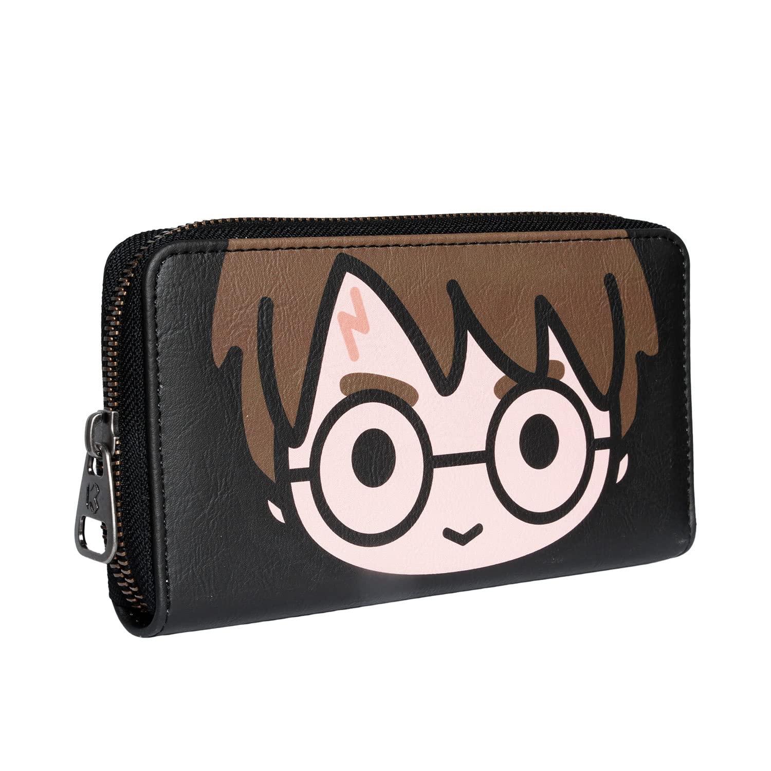 Harry Potter Chibi-Essential Wallet, Brown, 19 x 10 cm