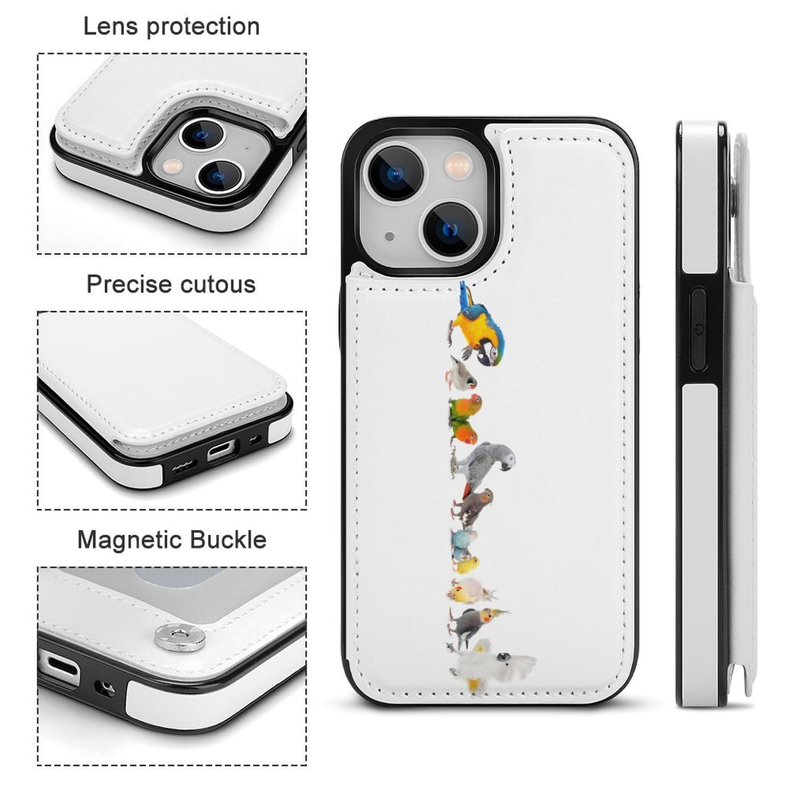 Amazon.co.jp: iPhone 12 Mini ケース 手帳型 面白い インコ 鳥