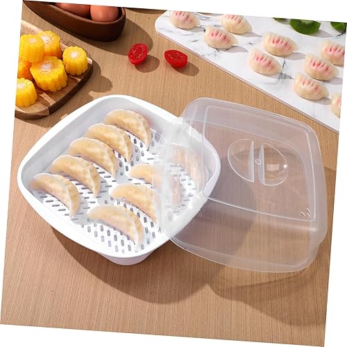 Miniatura 6 de Operitacx Mini vaporizador de microondas para microondas y verduras, para cocinar, microondas, utensilios de cocina sin BPA, apto para lavavajillas