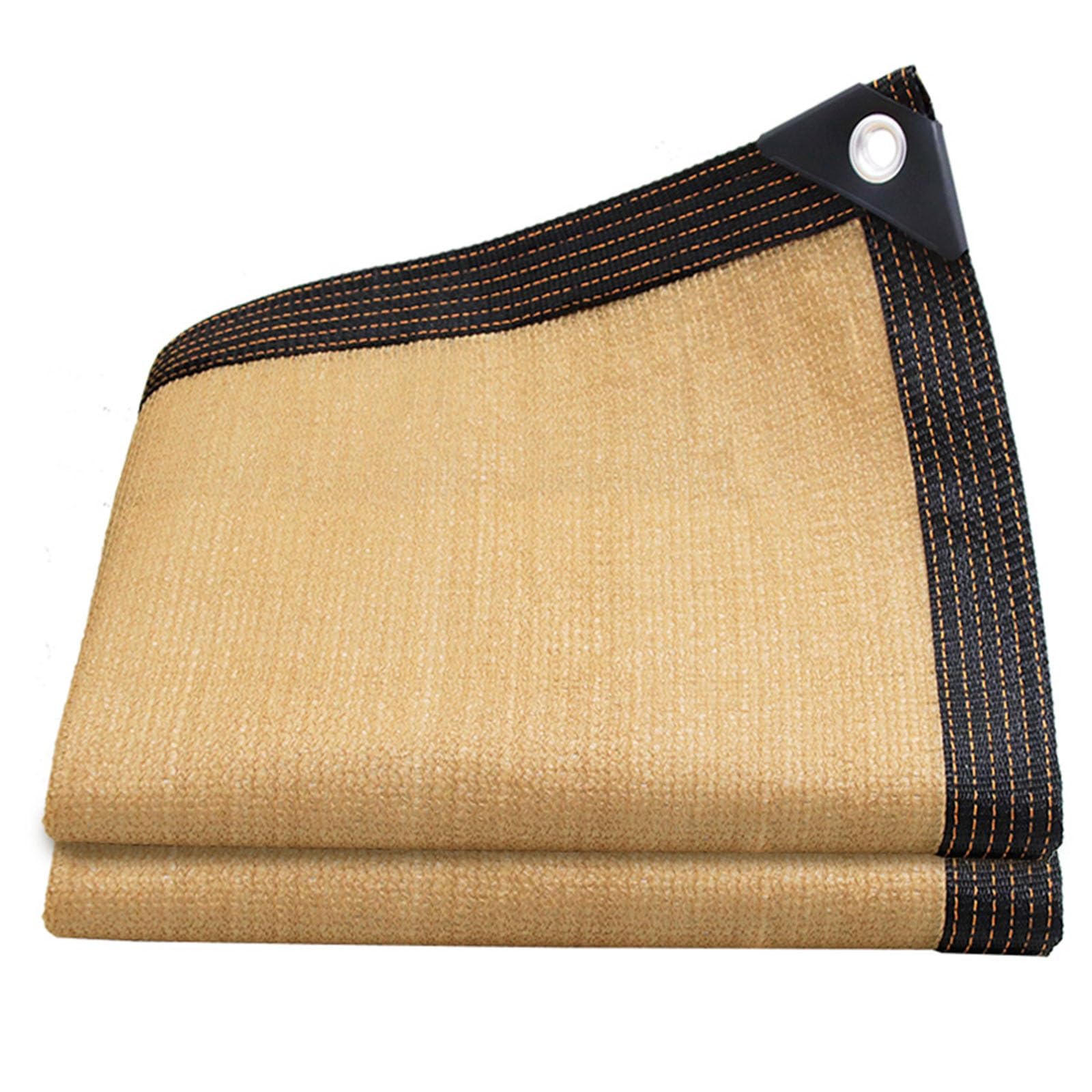 GJZQDKX 70% Shade Cloth Garden Shade Net with Grommets Rectangular Sunshade Water Permeable Canopy for Pergola Balcony Greenhouse Beach Patio (8M x 12M)