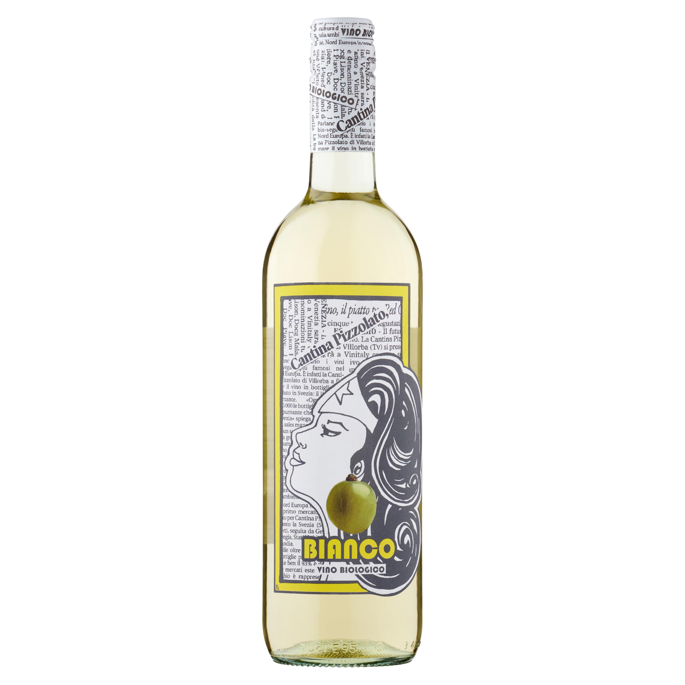 La Cantina Pizzolato, H-Hero Bianco, Italian Organic and Vegan White wine (11% ABV), Veneto - 75cl single bottle