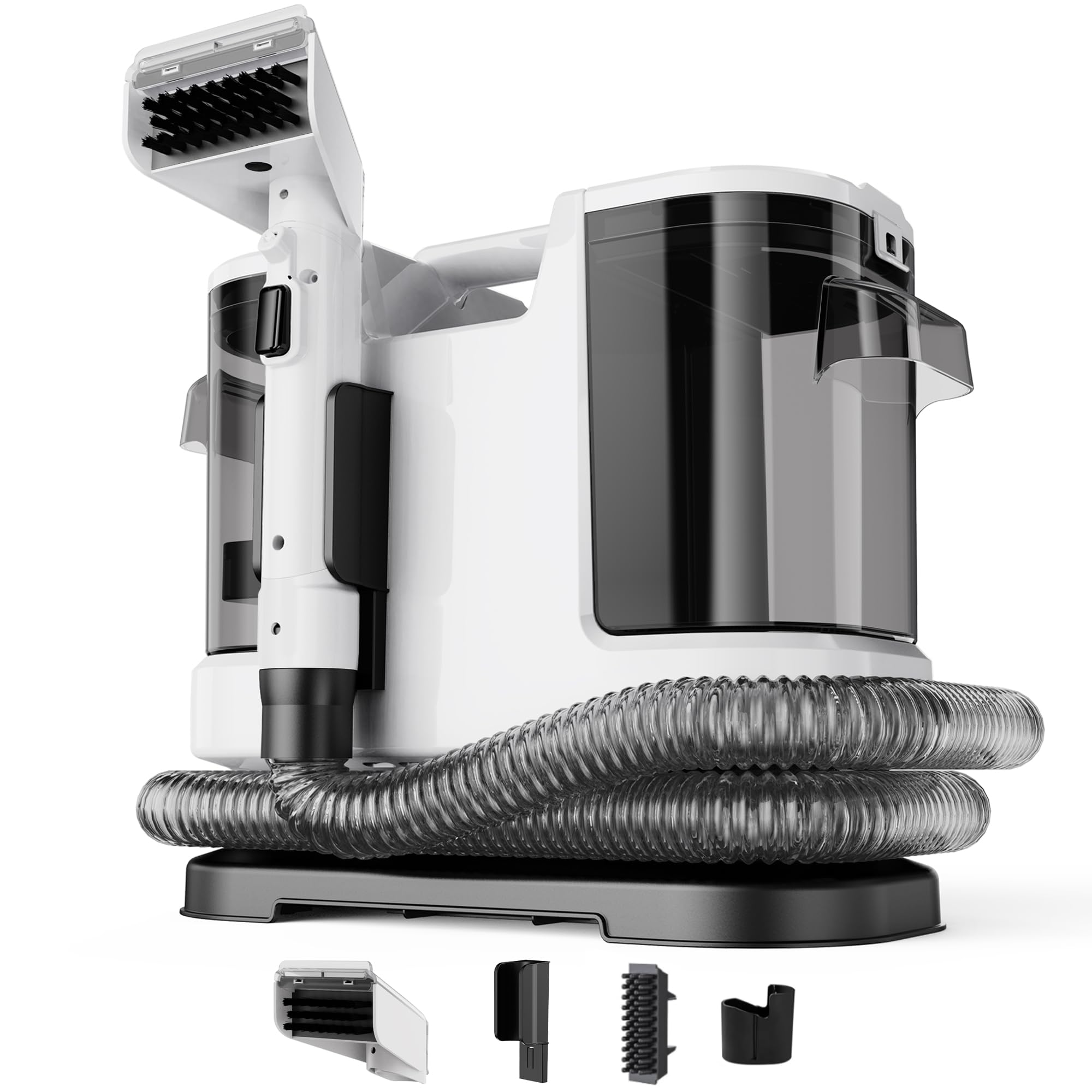 Polsterreiniger Gerät Nasssauger Waschsauger - 450W Dampfreiniger Teppichreiniger Wischsauger Polstermöbel Carpet Cleaner Auto Sofa Reiniger Teppich Gerät Nass Trockensauger Reinigungsgerät Mamowla