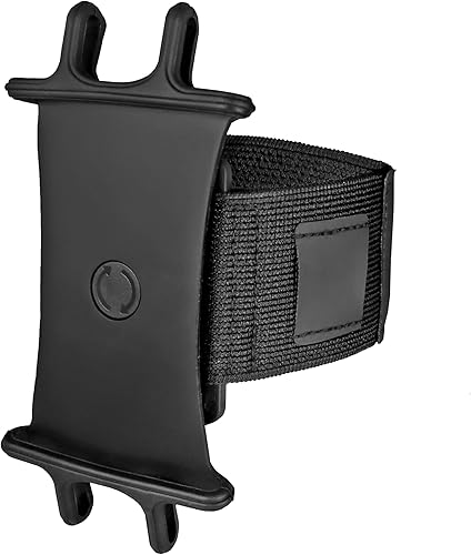 Miniatura 2 de BoxWave Holster Compatible with Nothing Phone 3a Pro - ActiveStretch Sport Armband, Adjustable Armband for Workout and Running - Jet Black
