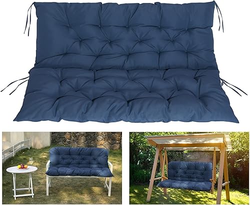 COSNUOSA Cojines de repuesto impermeables para columpios de porche de 2 a 3 plazas, cojines para columpios de exterior para muebles de exterior,
