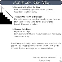 Vista 8 de Tira de vinilo autoadhesiva, fácil de recortar y limpiar, reposicionable, extraíble, resistente al agua, murales para calcomanías de escalera