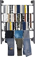 Vista 1 de Estante de 5 niveles para corbatas y bufandas, organizador de cintas montado en la pared para papel de regalo, bufandas, corbatas, cinturones