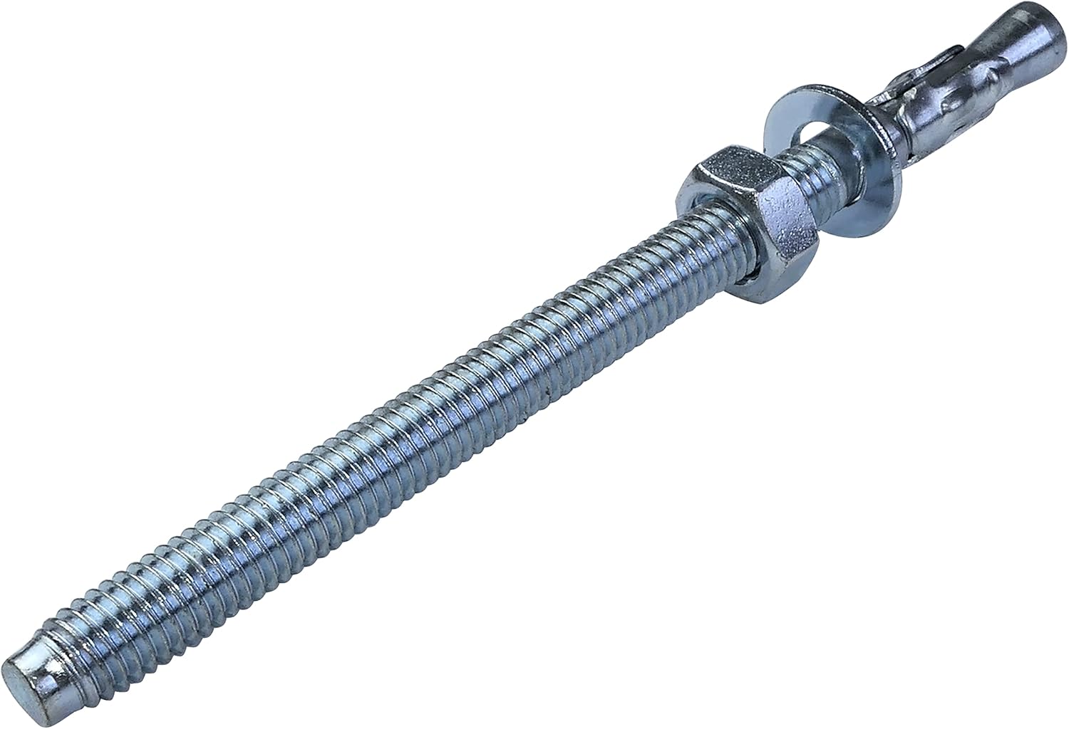 AERZETIX - Long Thread Anchor Bolt Screw for Wall, Concrete, Stone - M8 x 120 mm - Zinc Plated Steel