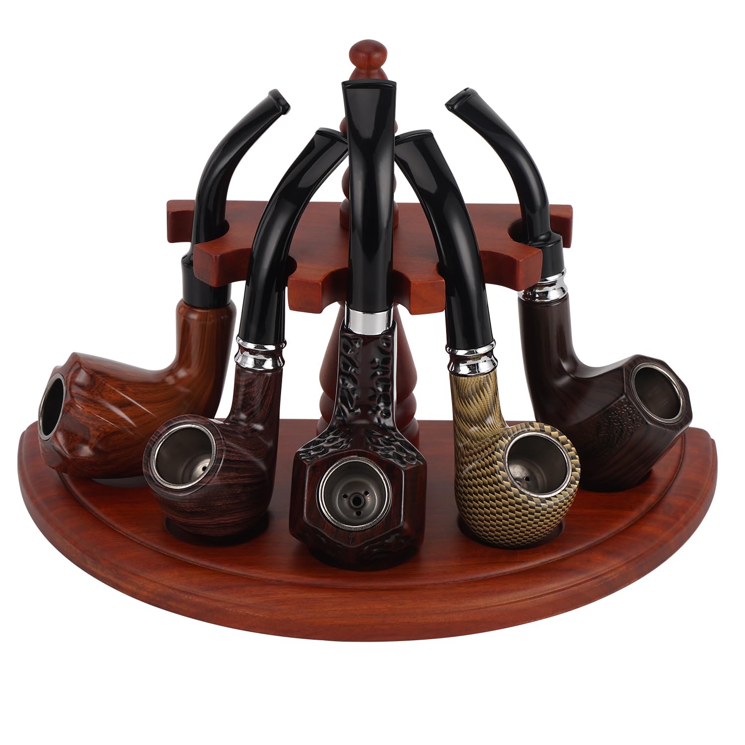 roman tobacco Amazon.com: Solid Rosewood Pipe Stand Holder for 5 Pipes