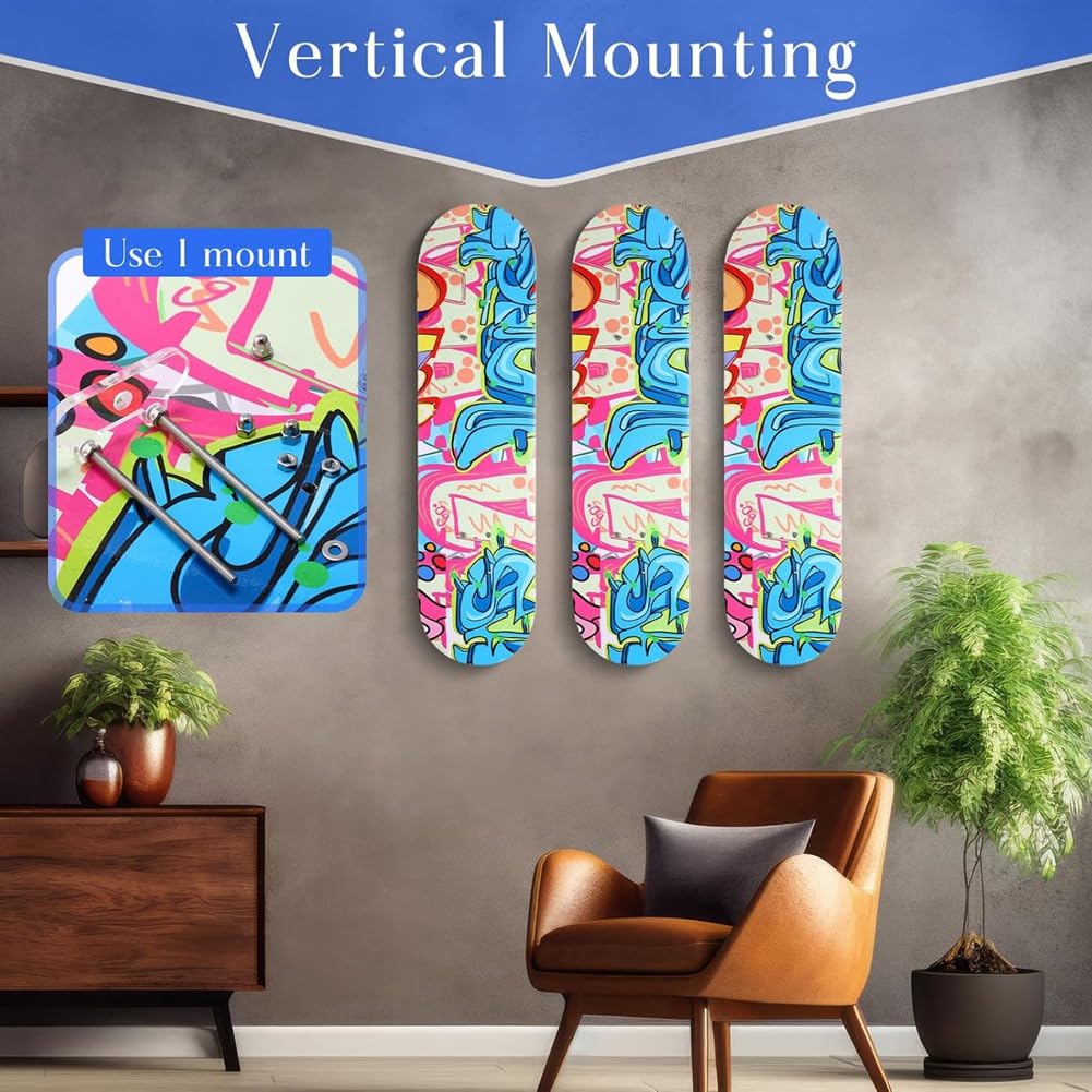 Soporte de Pared para Monopatín, Snowboard y Longboard
