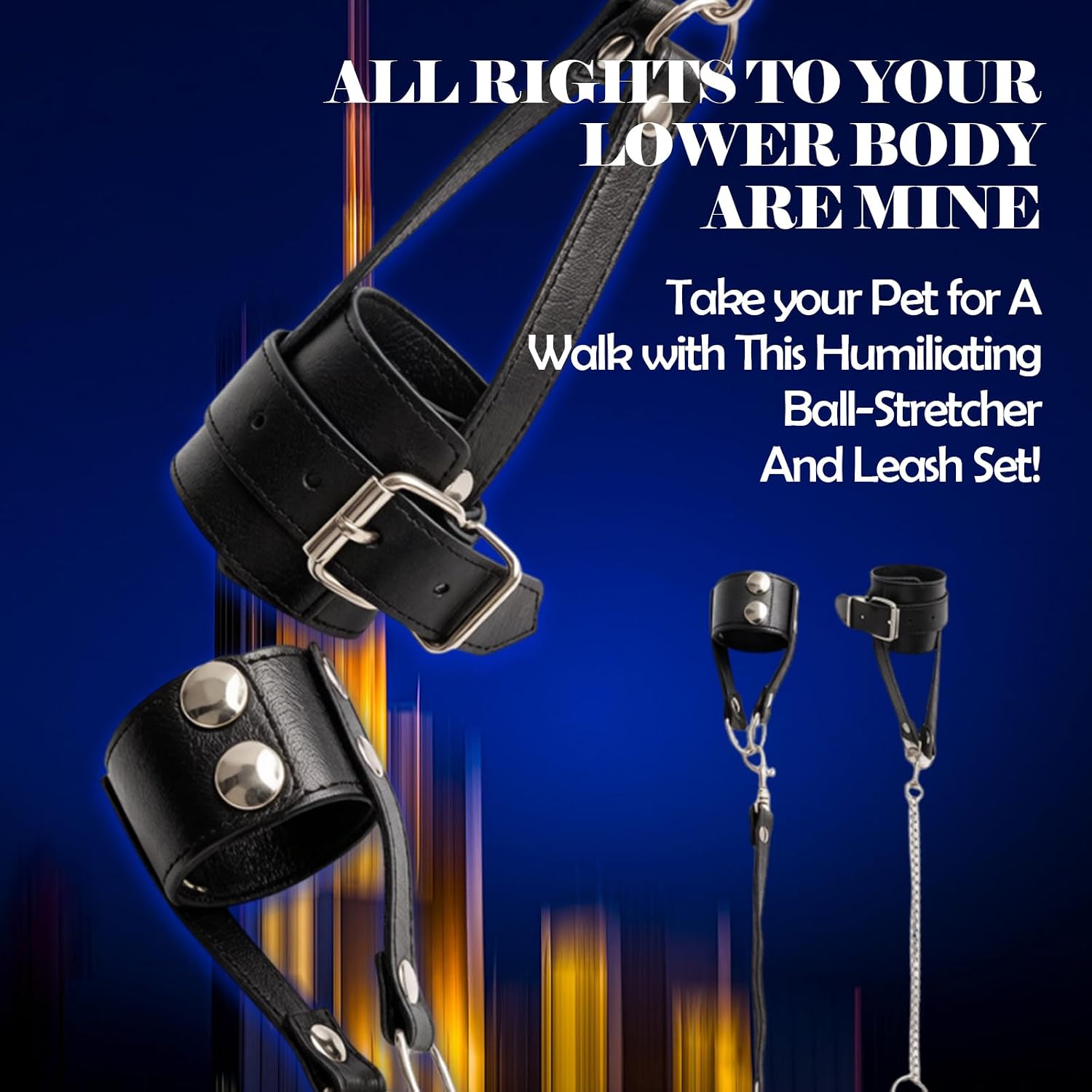 Ball Clamps Testicle Cock and Ball Torture Mens Testicle Restraints Testicle Crusher CBT Leather Cock Ring for Mens Testicle Toys Cock Strap Chastity Cage Strap Male Bondage BDSM Men Penis Stretching