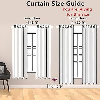 Trance Home Linen Floral Printed 10 Feet 100% Cotton Curtain for Living Room Bedroom Office Long Doors | Eyelet Ring Curtains | Premium Semi Room Darkening Parda | (Aangan Blue - Set 2, 10Ft)