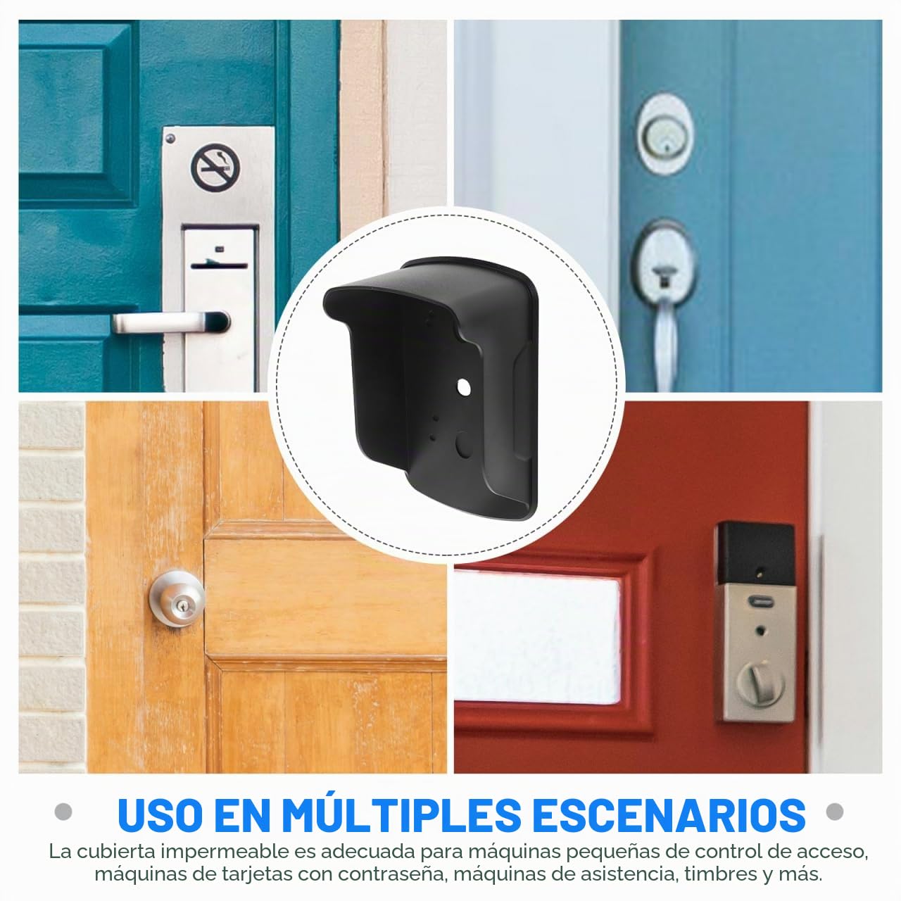 Angoily Cubierta De Lluvia para Máquina De Control De Acceso Protector Impermeable para Timbre E Intercomunicador Fácil Instalación 6.7X4.1X3.1 Pulgadas para Exteriores
