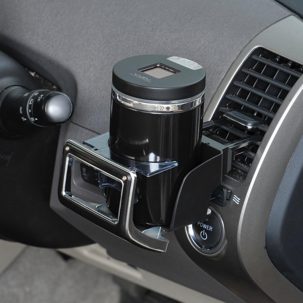 超お買い得 セイワ Seiwa 車用 灰皿 ソーラーカンアッシュ ドリンクホルダー型 カーボン調ブラック Led付き W861 Materialworldblog Com