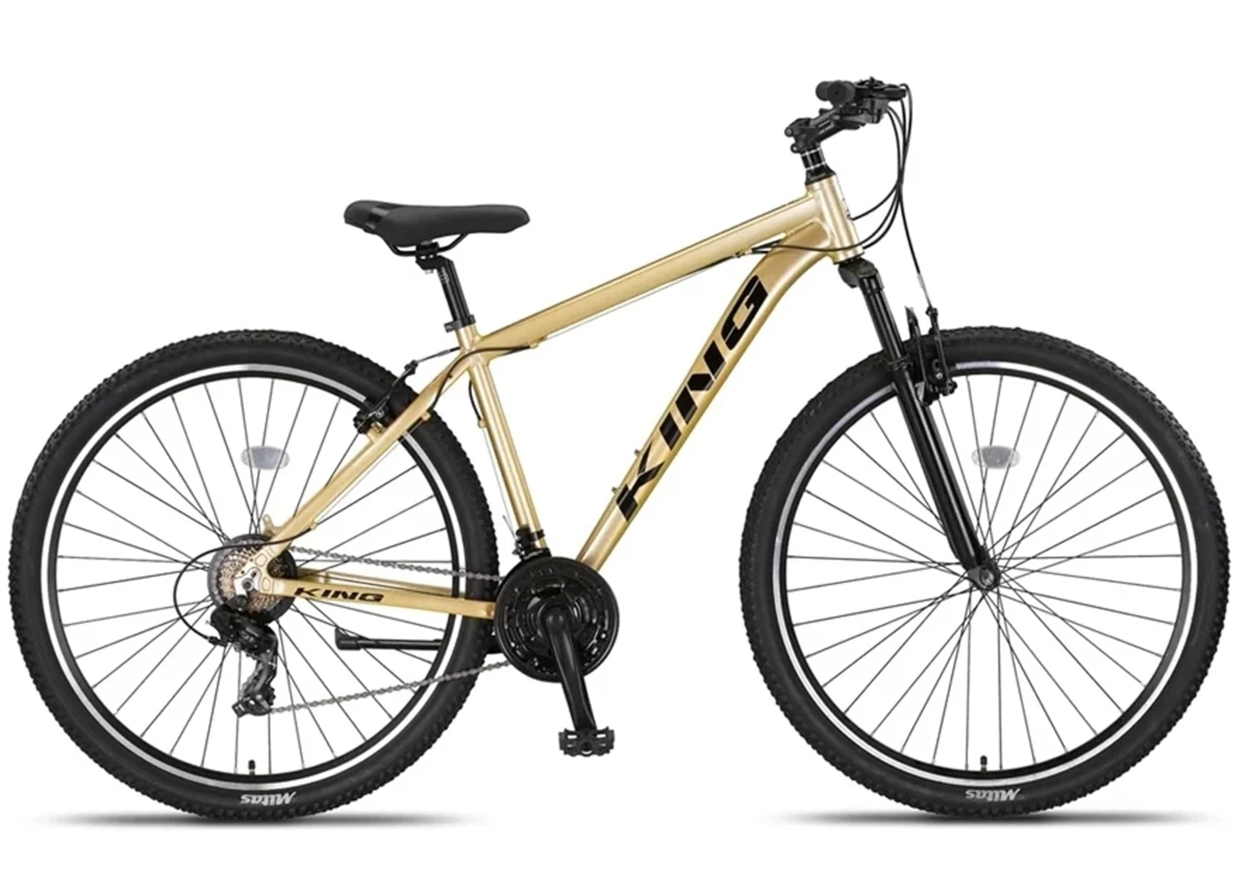 Bicicleta montaña Adulto 29 Pulgadas | Cuadro de Aluminio + 21 Velocidades Shimano + Suspensión Delantera con Bloqueo + Frenos V-Break | Bicicleta montaña Segura y Resistente