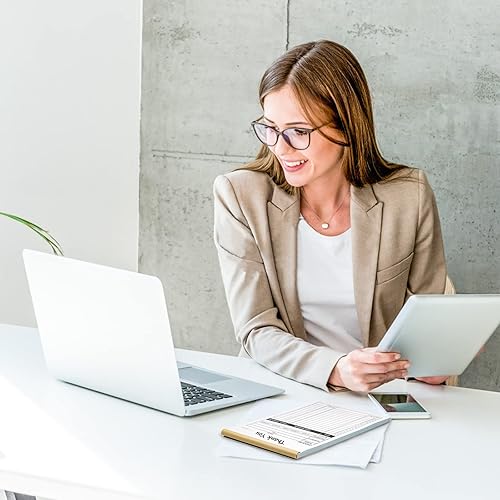 Miniatura 7 de Libro de recibos con cartón de 2 partes sin carbono, formularios de pedido para pequeñas empresas