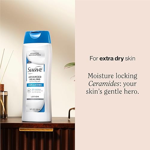 Miniatura 2 de Suave + Loción curativa avanzada para manos y cuerpo para mujeres con ceramidas para piel muy seca, hidratante, no grasosa, crema hidratante sin