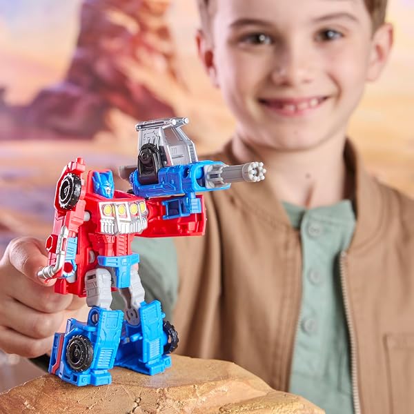 Transformers Cyberworld Armored Cyber Changers Optimus Prime Action Figure - 4