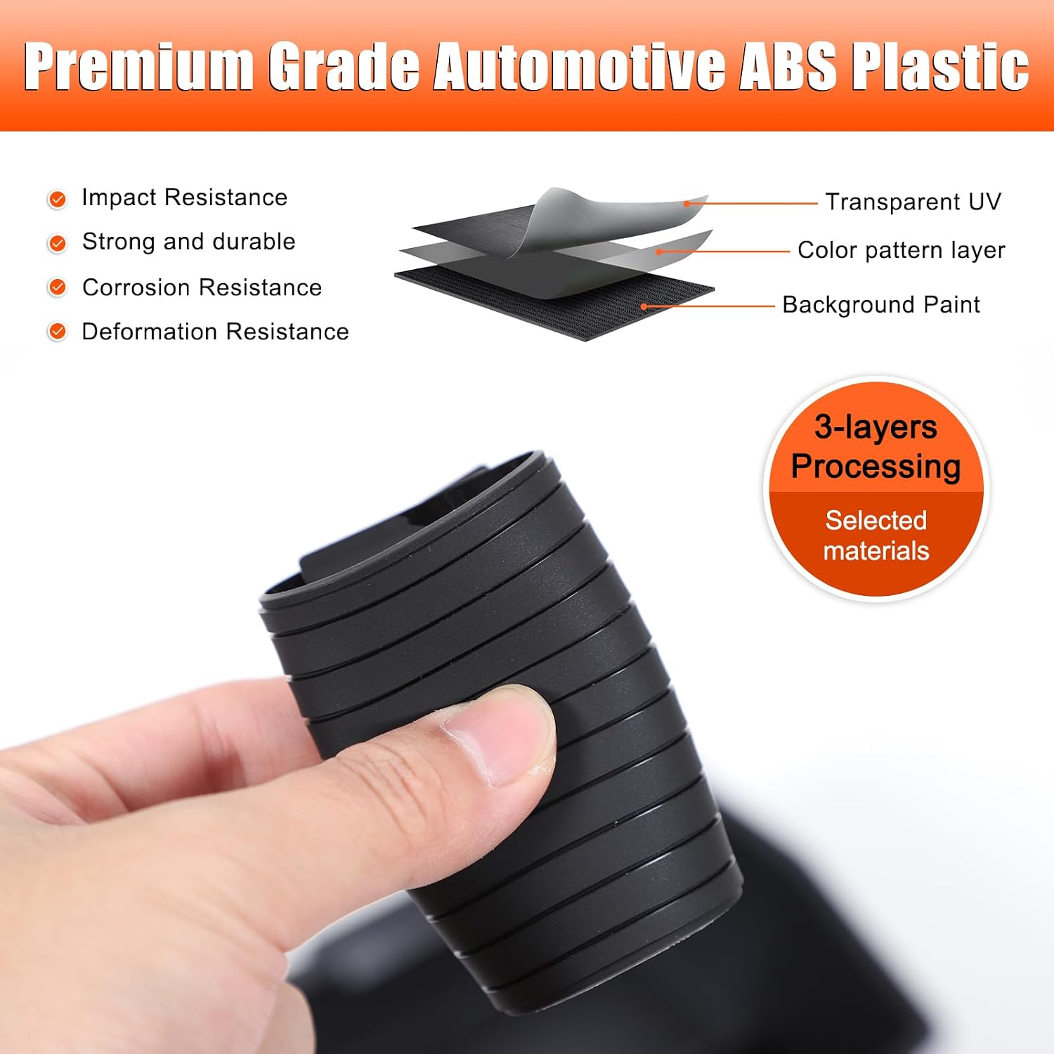 Sekhyna Center Console Organizer Tray Compatible with Subaru Forester 2025,ABS Plastic Central Seat Armrest Box Insert Tray Storage Box with Anti-Slip Pad Interior Accessories 1PCS (Black)