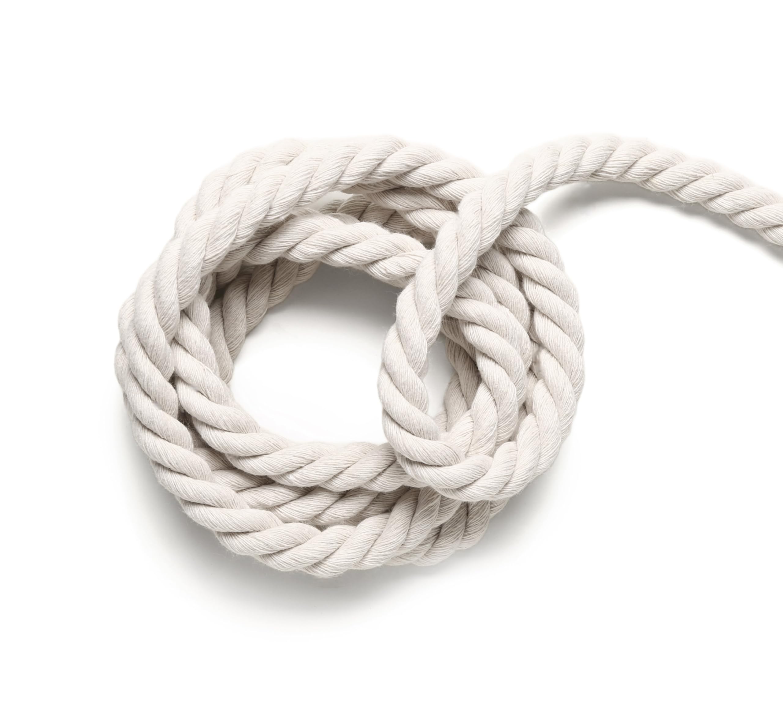 Westward Ropes Natural Rope - Cotton Natural Rope 14mm, Craft Rope, Decorative Rope, Macrame, Soft Rope, Pet Rope (100 Metres)