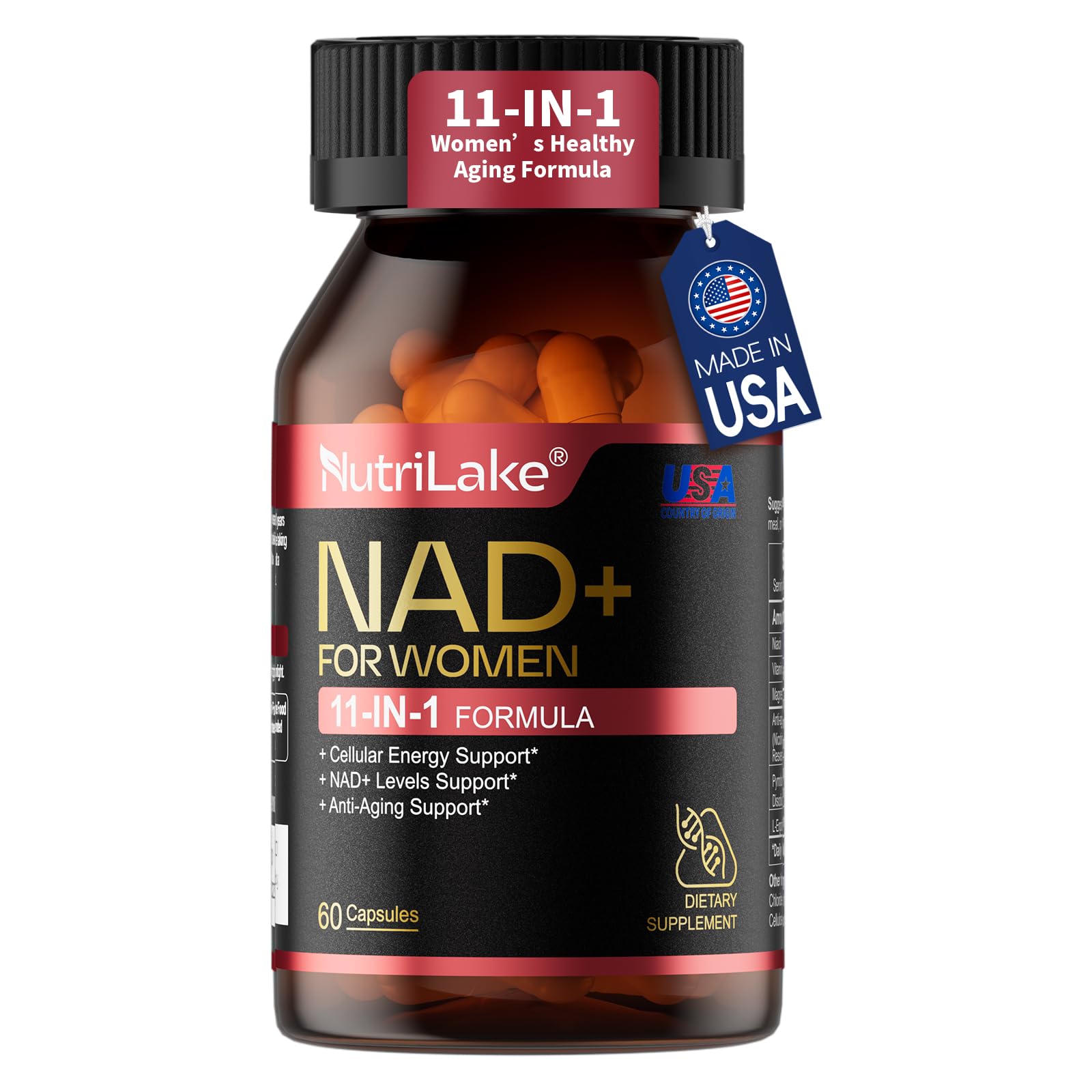 NAD Supplements for Women, NMN Alternative, 30-Day Supply