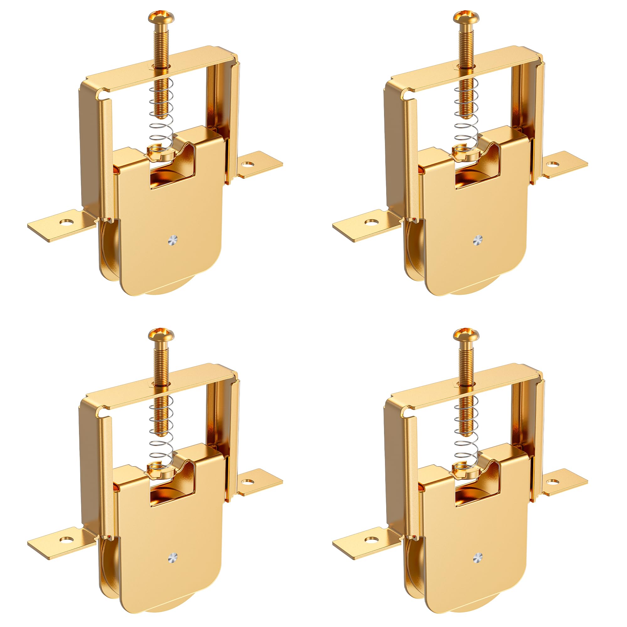 Photo 1 of 4-Pack Premium All-Metal Sliding Screen Door Rollers for B 691 & B 695, Spring-Loaded Design, Smooth Quiet Glide with 1" Steel Ball Bearing, Fits Top & Bottom Tracks