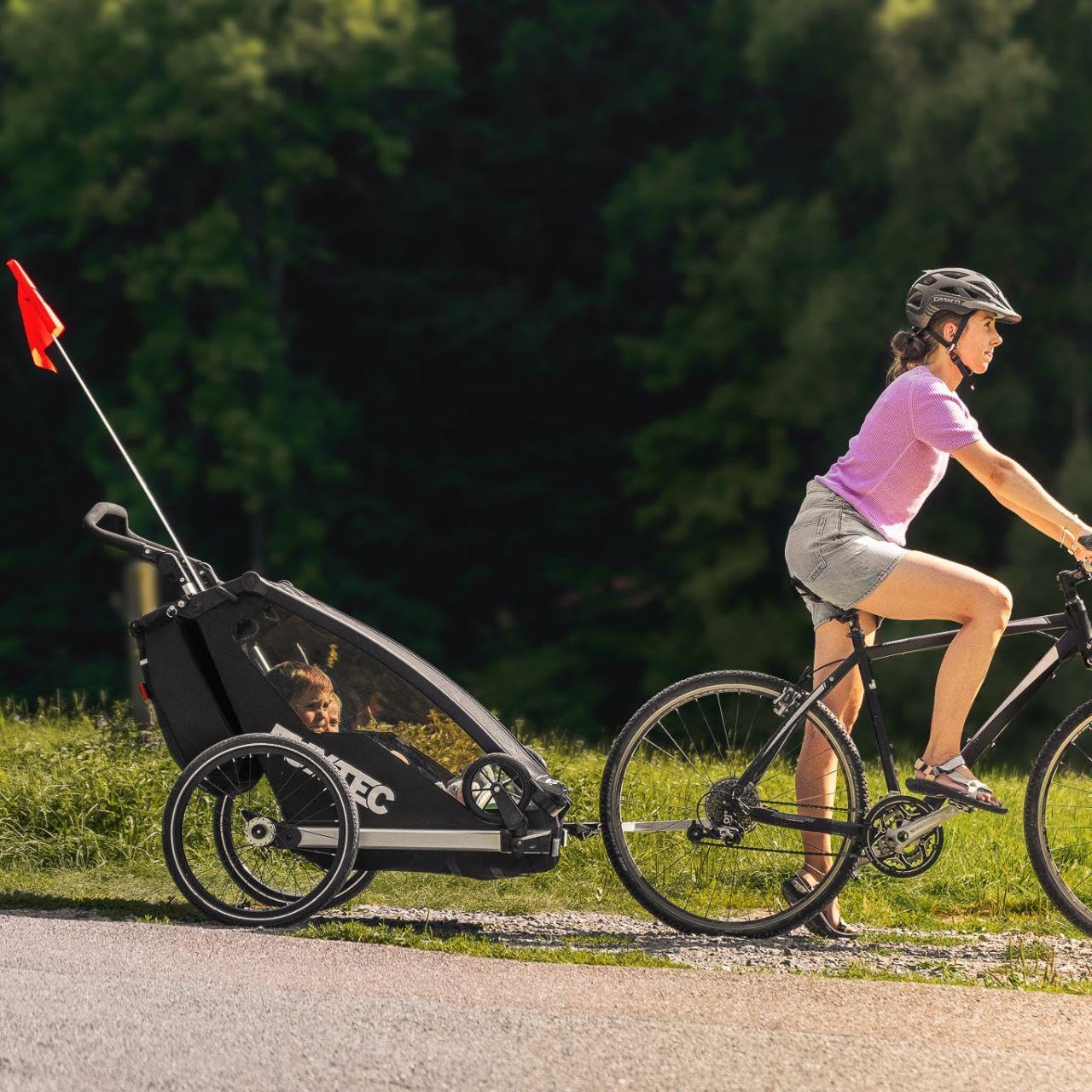 FUXTEC Remorque à vélo FX-FA1S/place unique
