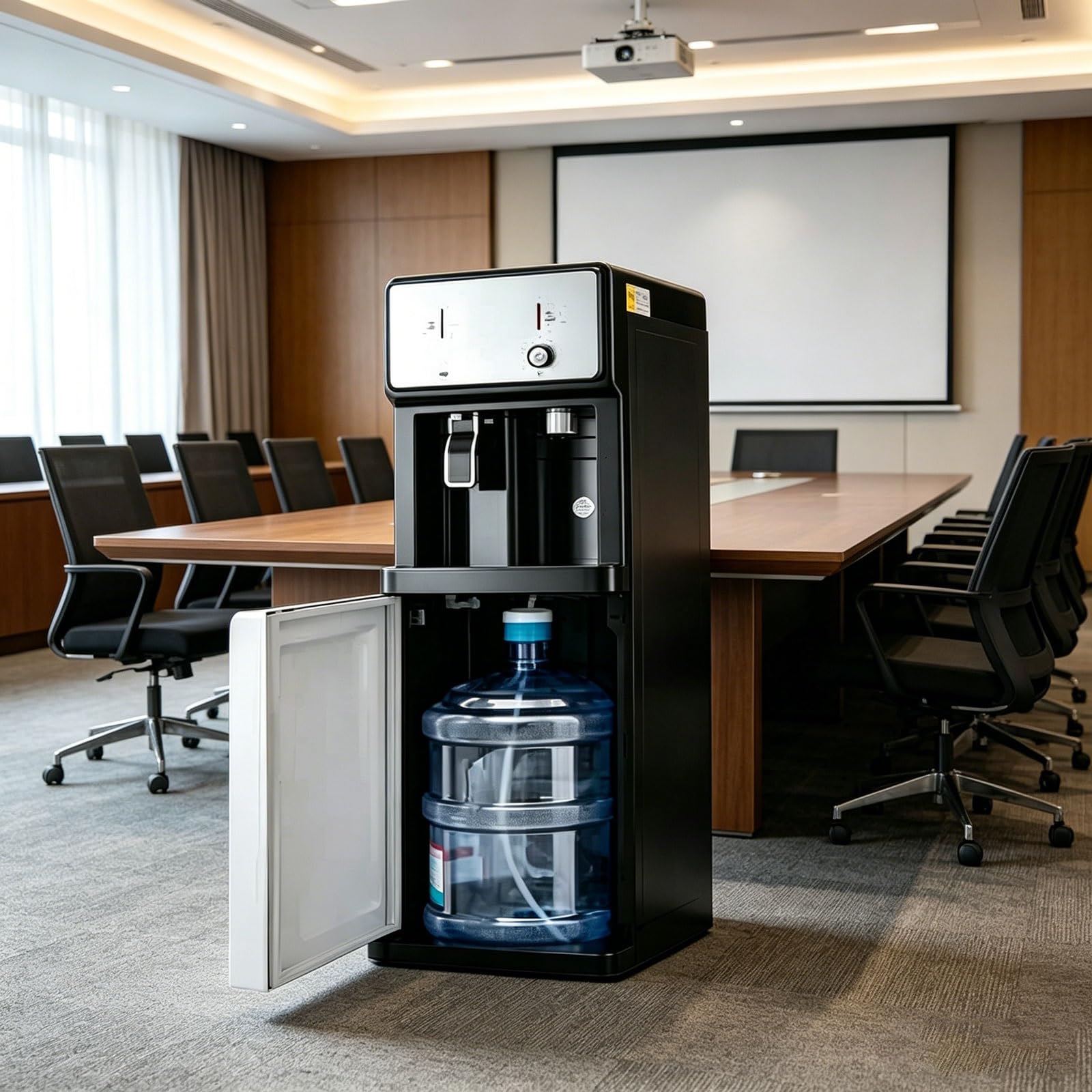 Refrigeratore d'acqua, Fontanella A Caricamento Dal Basso, Funzione Acqua Calda In 3 Secondi, Distributore D'Acquas Indipendente, Adatto Per Ambienti Domestici Hotel Sala riunioni