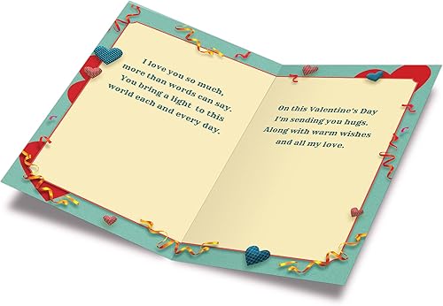 Miniatura 2 de Tarjeta de San Valentín para nieto Prime Greetings hecha en Estados Unidos respetuosa con el medio ambiente tarjeta gruesa con sobre de alta calidad