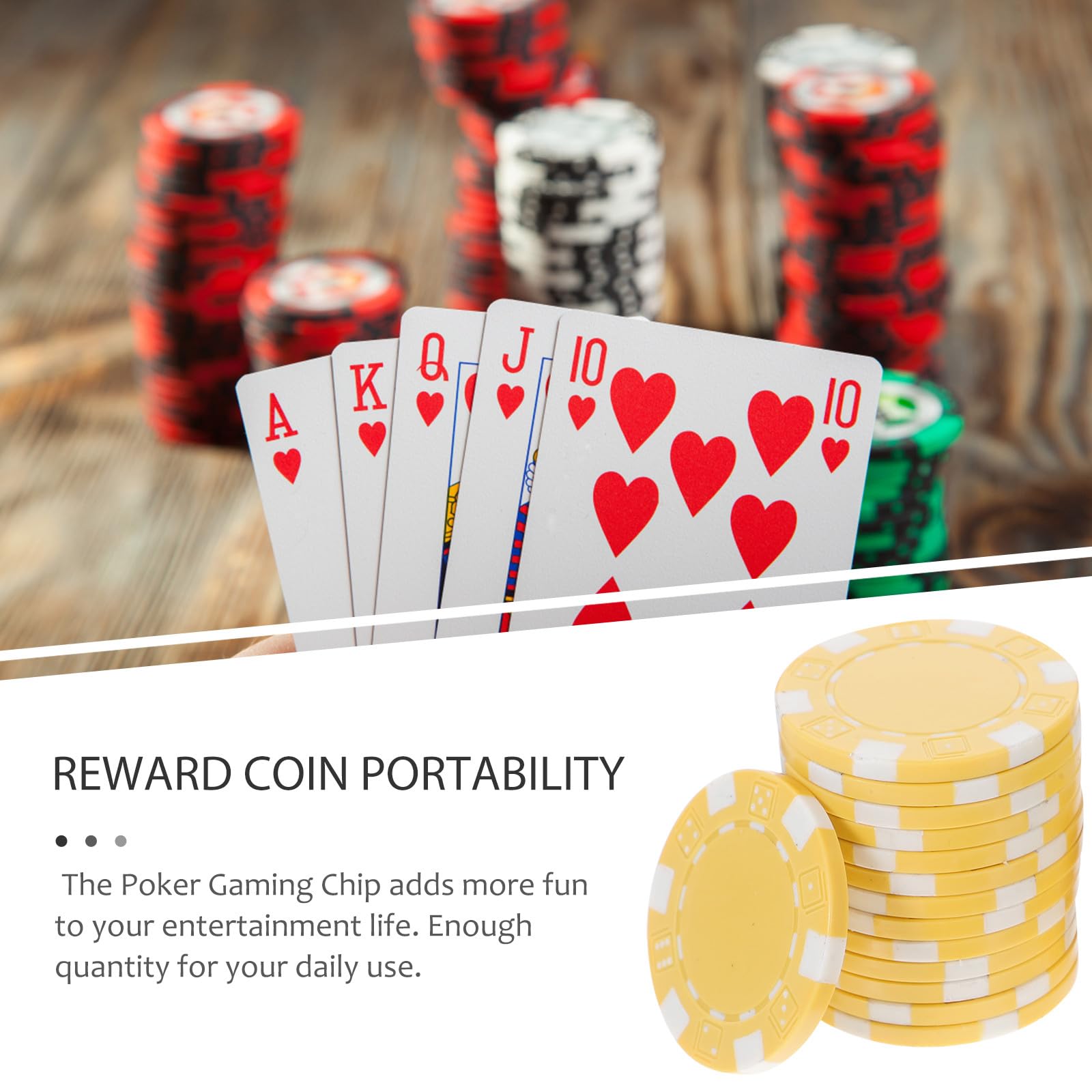 50 Stück Weiße Kunststoff Spielchips Rund zum Zählen und Lernen Praktisches Gaming Zubehör für Poker und Casinospiele